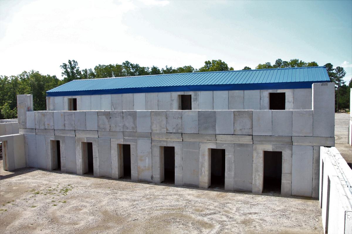 Portion of SACON compound resembling a government complex. Portion of SACON compound resembling a government complex.